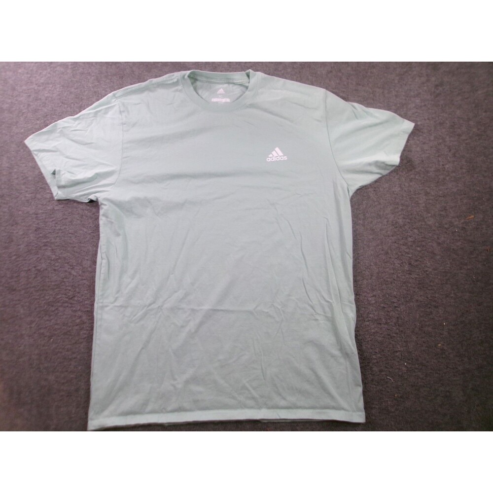 Adidas Shirt Mens XL Mint Golf Short Sleeve Crew Neck Classic Casual
